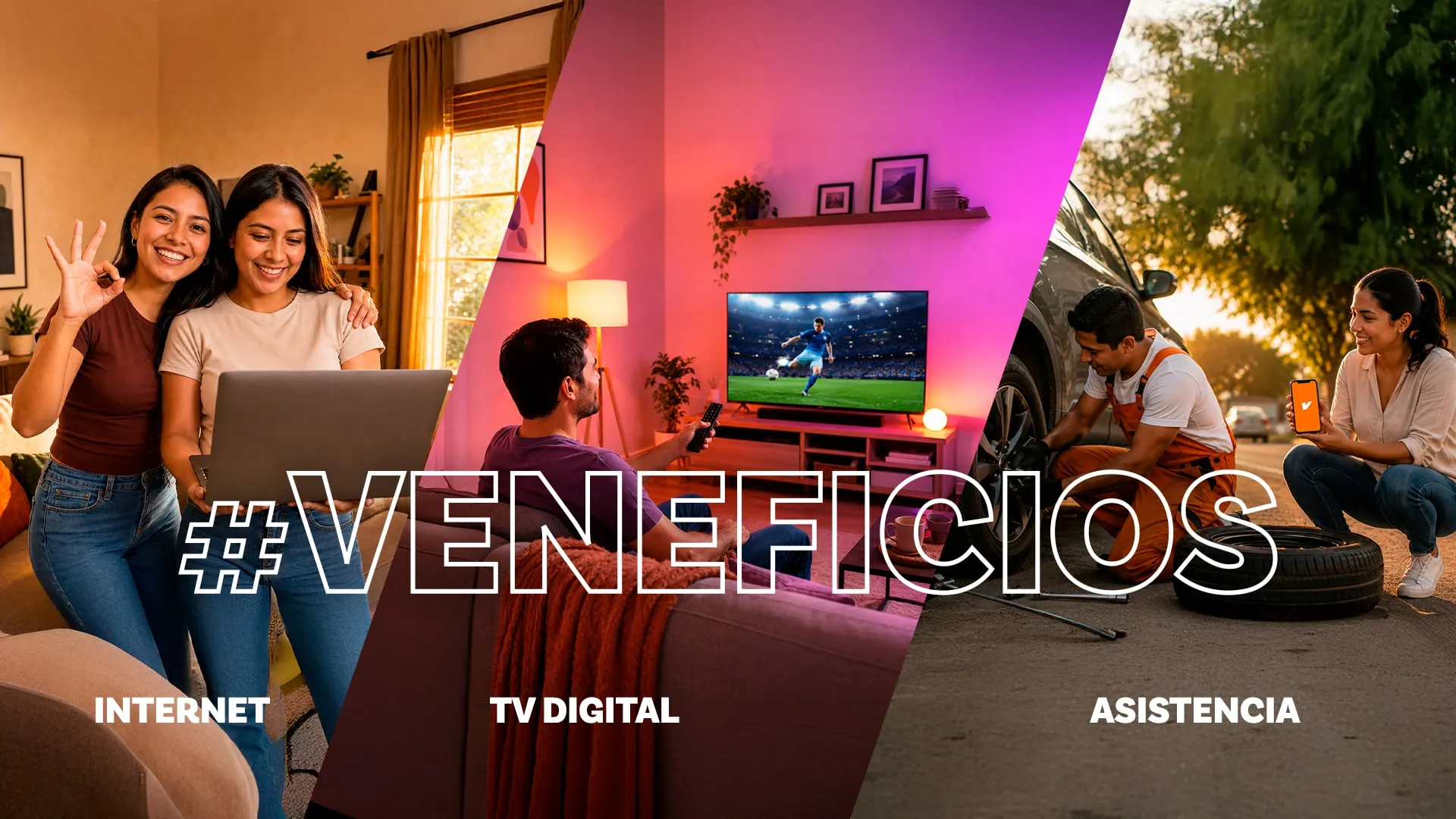 #Veneficios: internet, TV digital y asistencia, todo en un solo paquetazo